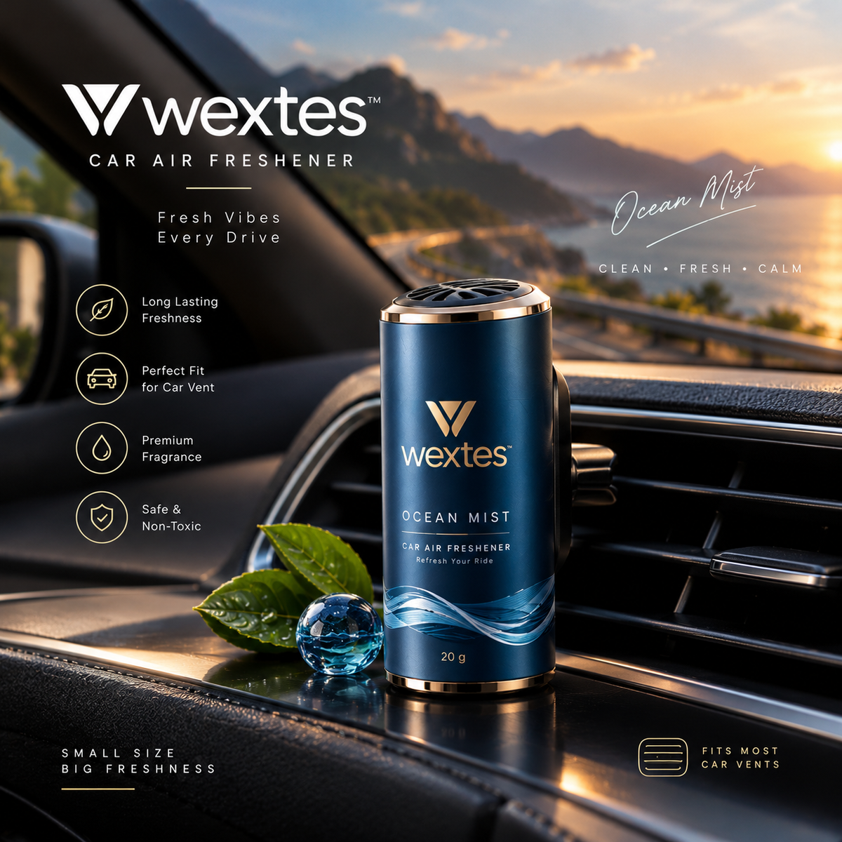 Wextes Ocean Mist Car Air Freshener