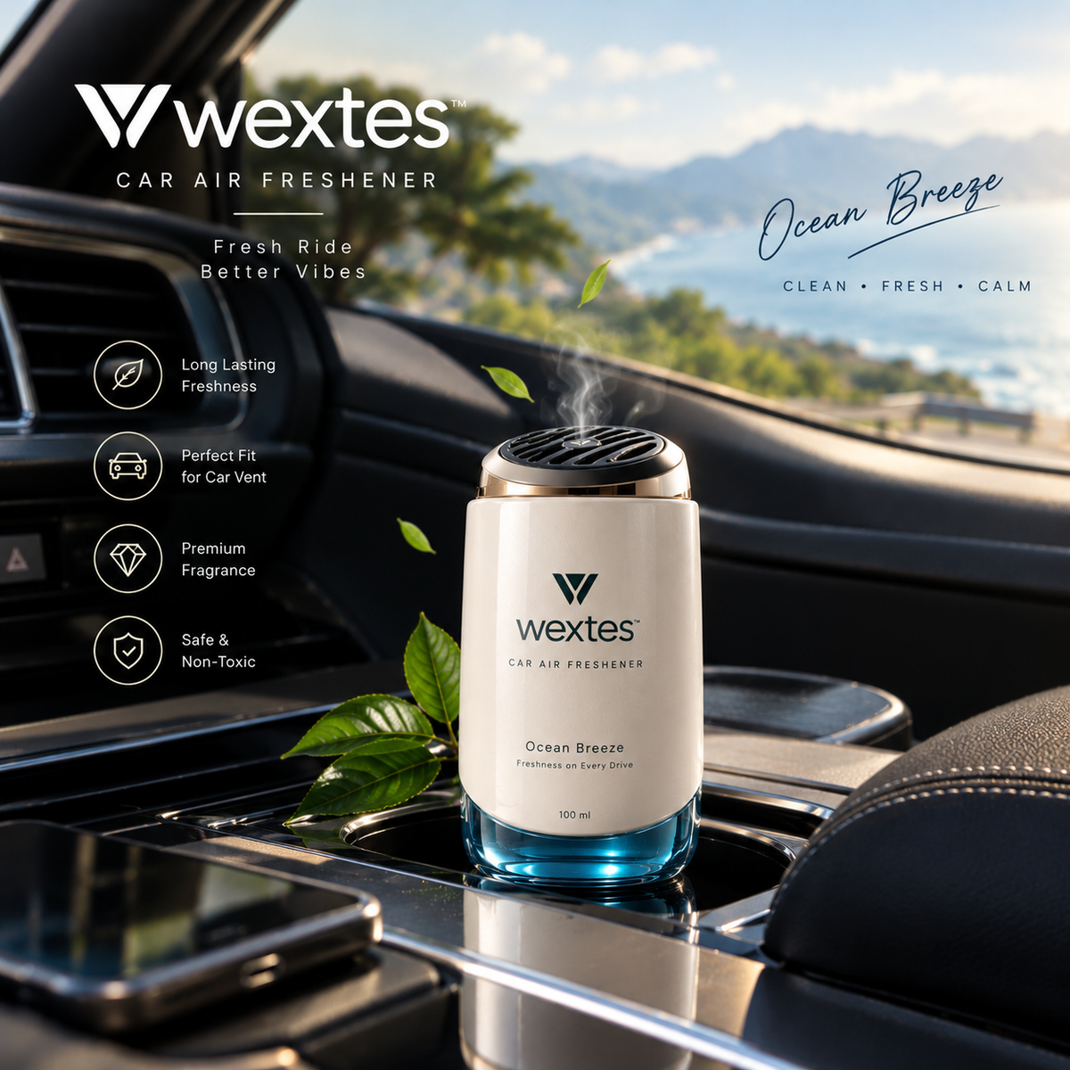 Wextes Ocean Breeze Car Air Freshener